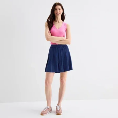St. John's Bay Womens Skort In Blue