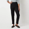 St. John's Bay Womens Tall Ankle Pull-on Pant In Black