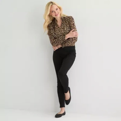 St. John's Bay Womens Tall High Rise Jegging Jean In Black