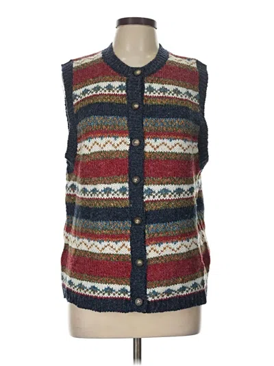 Pre-owned St. John's Bay Sweater Vest In Blue