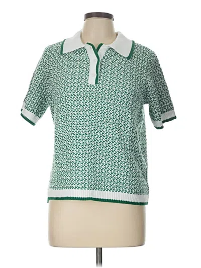 Pre-owned St. John's Bay Sweater Vest In Green