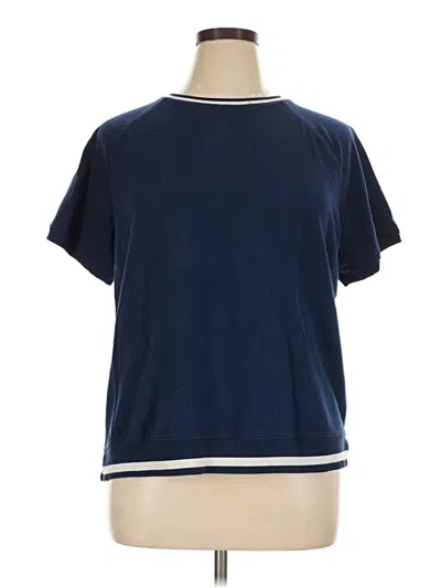 Pre-owned St. John's Bay Sweatshirt In Blue