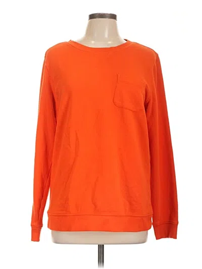 Pre-owned St. John's Bay Sweatshirt In Orange