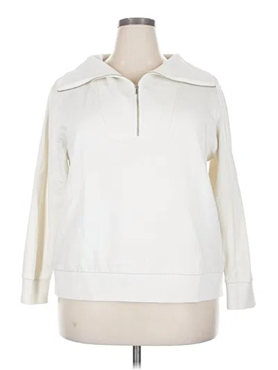 Pre-owned St. John's Bay Sweatshirt In White