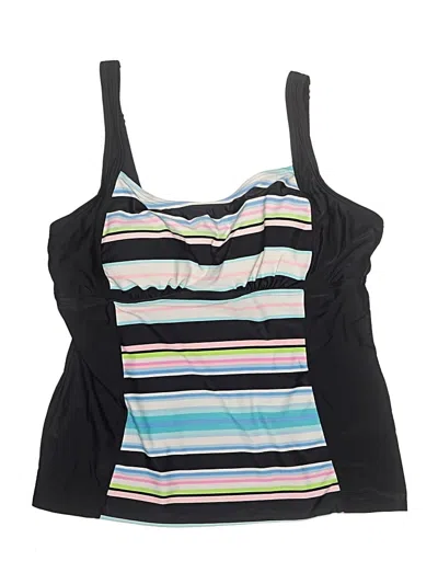 Pre-owned St. John's Bay Swimsuit Top Black Swimwear