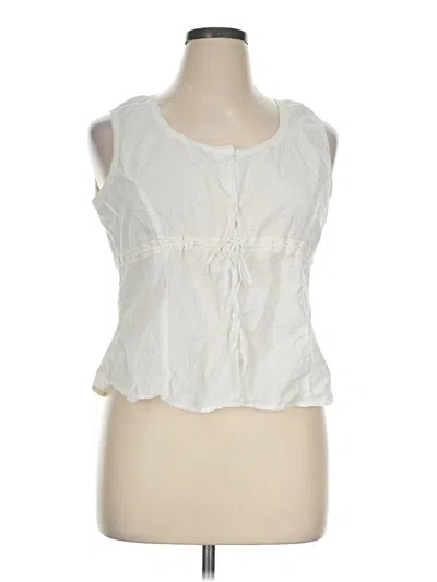 Pre-owned St. John's Bay Tank Top Ivory Sweetheart Neckline Tops
