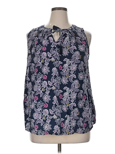 Pre-owned St. John's Bay Tank Top Purple Halter Neckline Tops