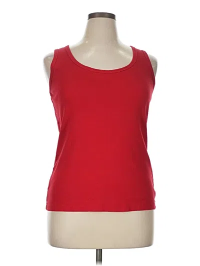 Pre-owned St. John's Bay Tank Top Red Strapless Neckline Tops