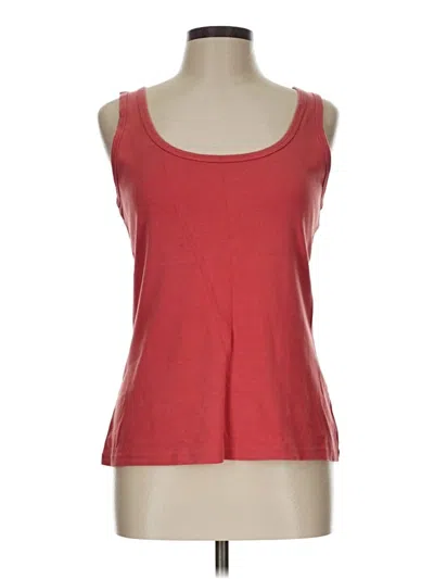 Pre-owned St. John's Bay Tank Top Red Strapless Neckline Tops