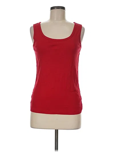 Pre-owned St. John's Bay Tank Top Red Strapless Neckline Tops