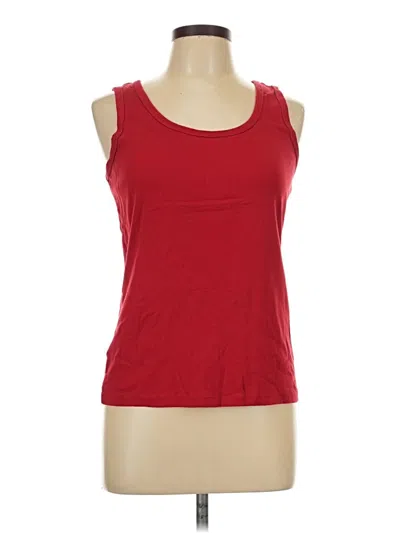 Pre-owned St. John's Bay Tank Top Red Strapless Neckline Tops