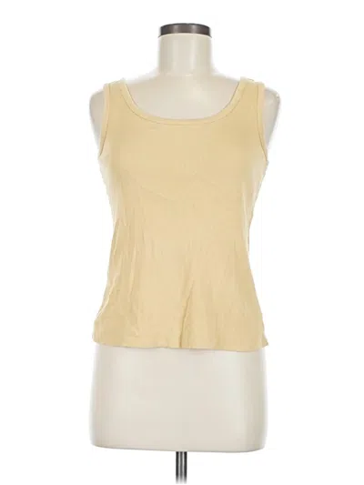 Pre-owned St. John's Bay Tank Top Yellow Strapless Neckline Tops