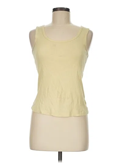 Pre-owned St. John's Bay Tank Top Yellow Strapless Neckline Tops