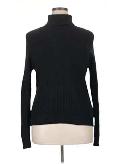 Pre-owned St. John's Bay Turtleneck Sweater In Black