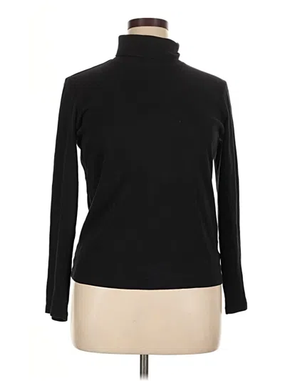 Pre-owned St. John's Bay Turtleneck Sweater In Black
