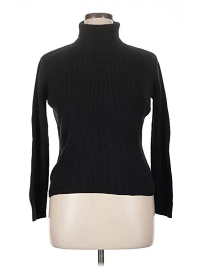 Pre-owned St. John's Bay Turtleneck Sweater In Black