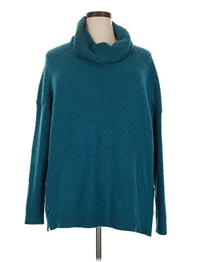 Pre-owned St. John's Bay Turtleneck Sweater In Blue