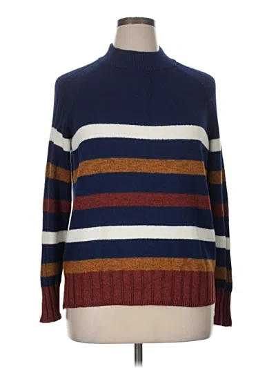 Pre-owned St. John's Bay Turtleneck Sweater In Blue