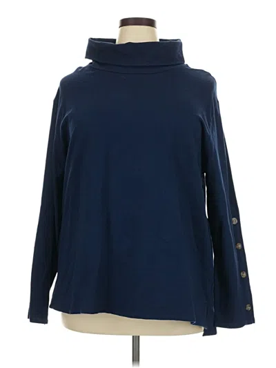 Pre-owned St. John's Bay Turtleneck Sweater In Blue