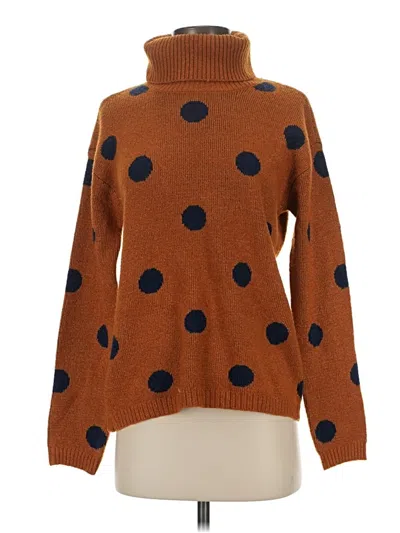 Pre-owned St. John's Bay Turtleneck Sweater In Brown