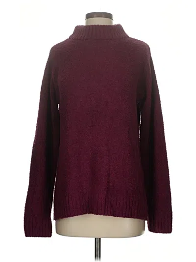 Pre-owned St. John's Bay Turtleneck Sweater In Burgundy