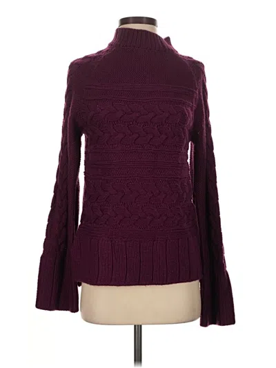Pre-owned St. John's Bay Turtleneck Sweater In Burgundy