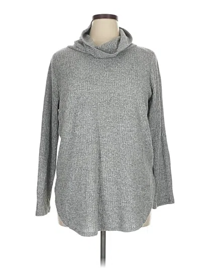 Pre-owned St. John's Bay Turtleneck Sweater In Gray