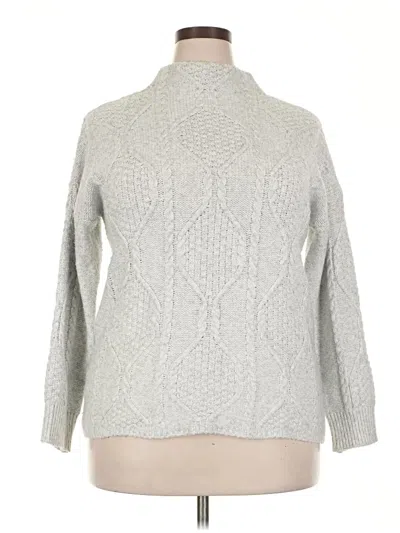 Pre-owned St. John's Bay Turtleneck Sweater In Gray