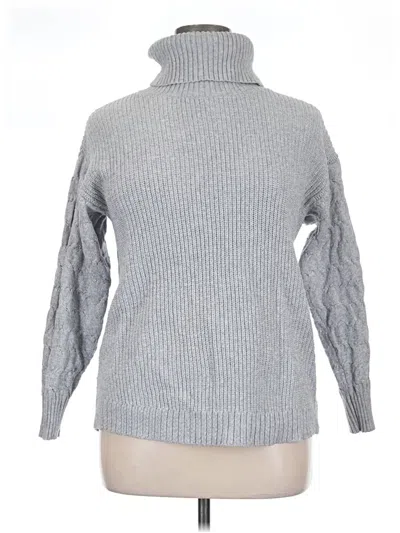 Pre-owned St. John's Bay Turtleneck Sweater In Gray