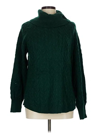 Pre-owned St. John's Bay Turtleneck Sweater In Green