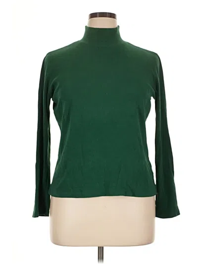 Pre-owned St. John's Bay Turtleneck Sweater In Green