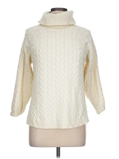 Pre-owned St. John's Bay Turtleneck Sweater In Ivory