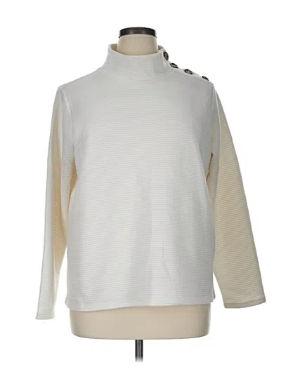 Pre-owned St. John's Bay Turtleneck Sweater In Ivory