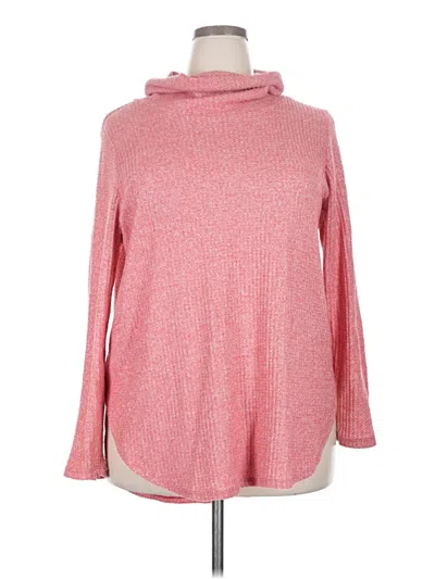 Pre-owned St. John's Bay Turtleneck Sweater In Pink