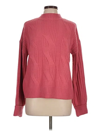 Pre-owned St. John's Bay Turtleneck Sweater In Pink