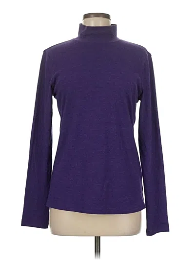 Pre-owned St. John's Bay Turtleneck Sweater In Purple