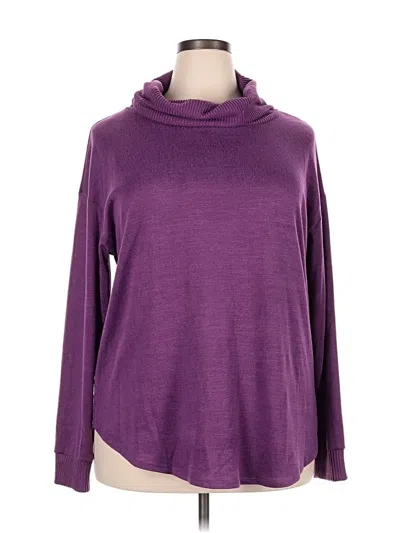 Pre-owned St. John's Bay Turtleneck Sweater In Purple