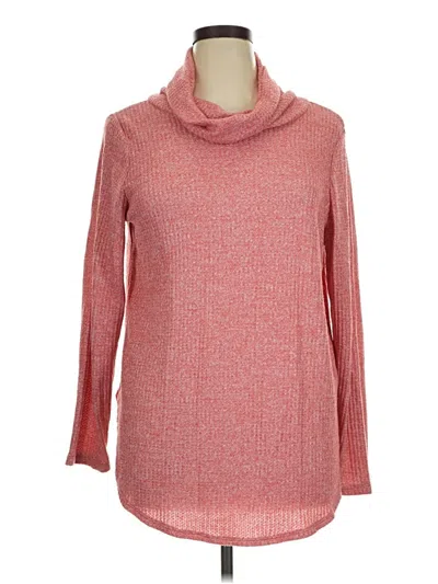Pre-owned St. John's Bay Turtleneck Sweater In Red