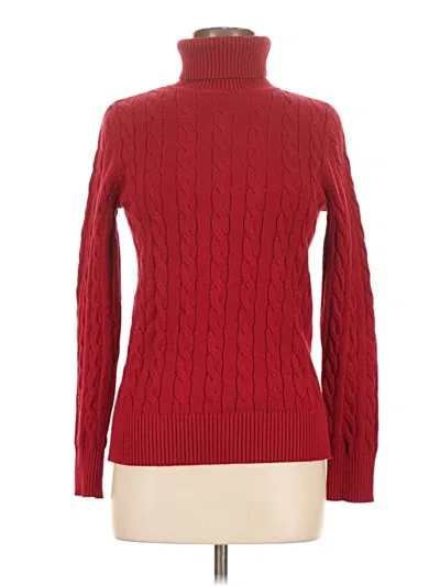 Pre-owned St. John's Bay Turtleneck Sweater In Red