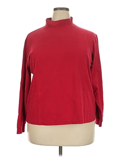 Pre-owned St. John's Bay Turtleneck Sweater In Red