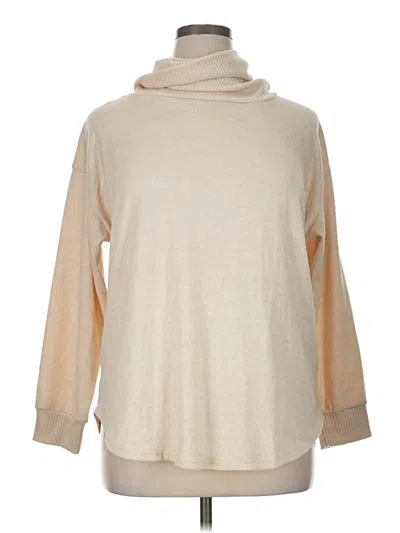 Pre-owned St. John's Bay Turtleneck Sweater In Tan