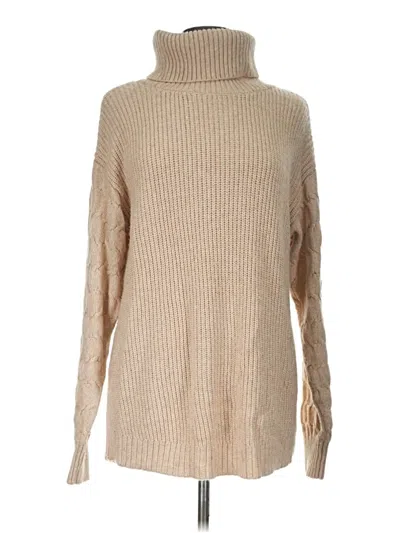 Pre-owned St. John's Bay Turtleneck Sweater In Tan