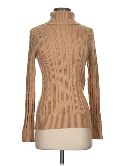 Pre-owned St. John's Bay Turtleneck Sweater In Tan
