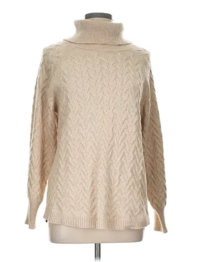 Pre-owned St. John's Bay Turtleneck Sweater In Tan