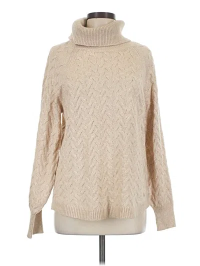 Pre-owned St. John's Bay Turtleneck Sweater In Tan