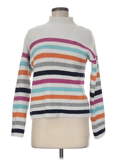 Pre-owned St. John's Bay Turtleneck Sweater In White