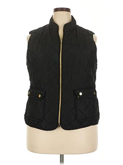 Pre-owned St. John's Bay Vest In Black