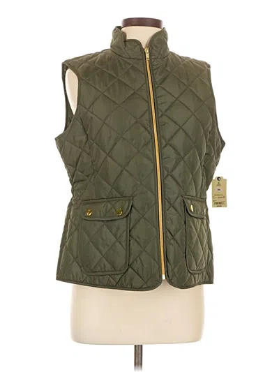 Pre-owned St. John's Bay Vest In Green