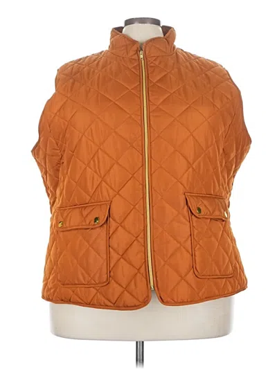 Pre-owned St. John's Bay Vest In Orange