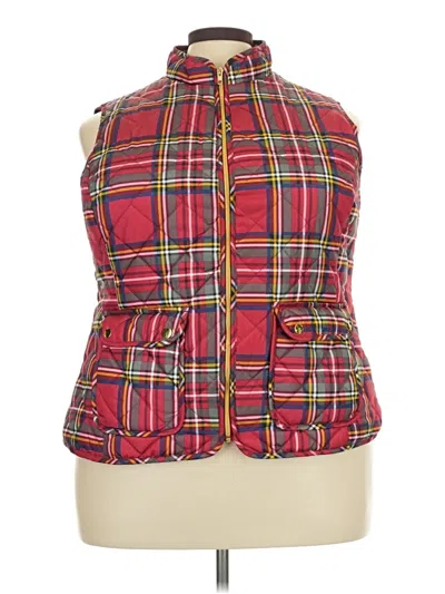 Pre-owned St. John's Bay Vest In Red